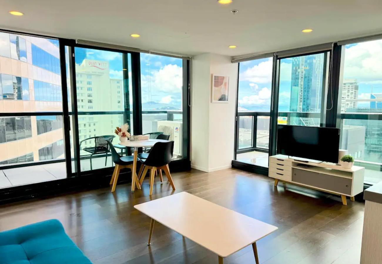 Gorgeous Seaview 2 Bedroom Apartment In Auckland Cbd エクステリア 写真