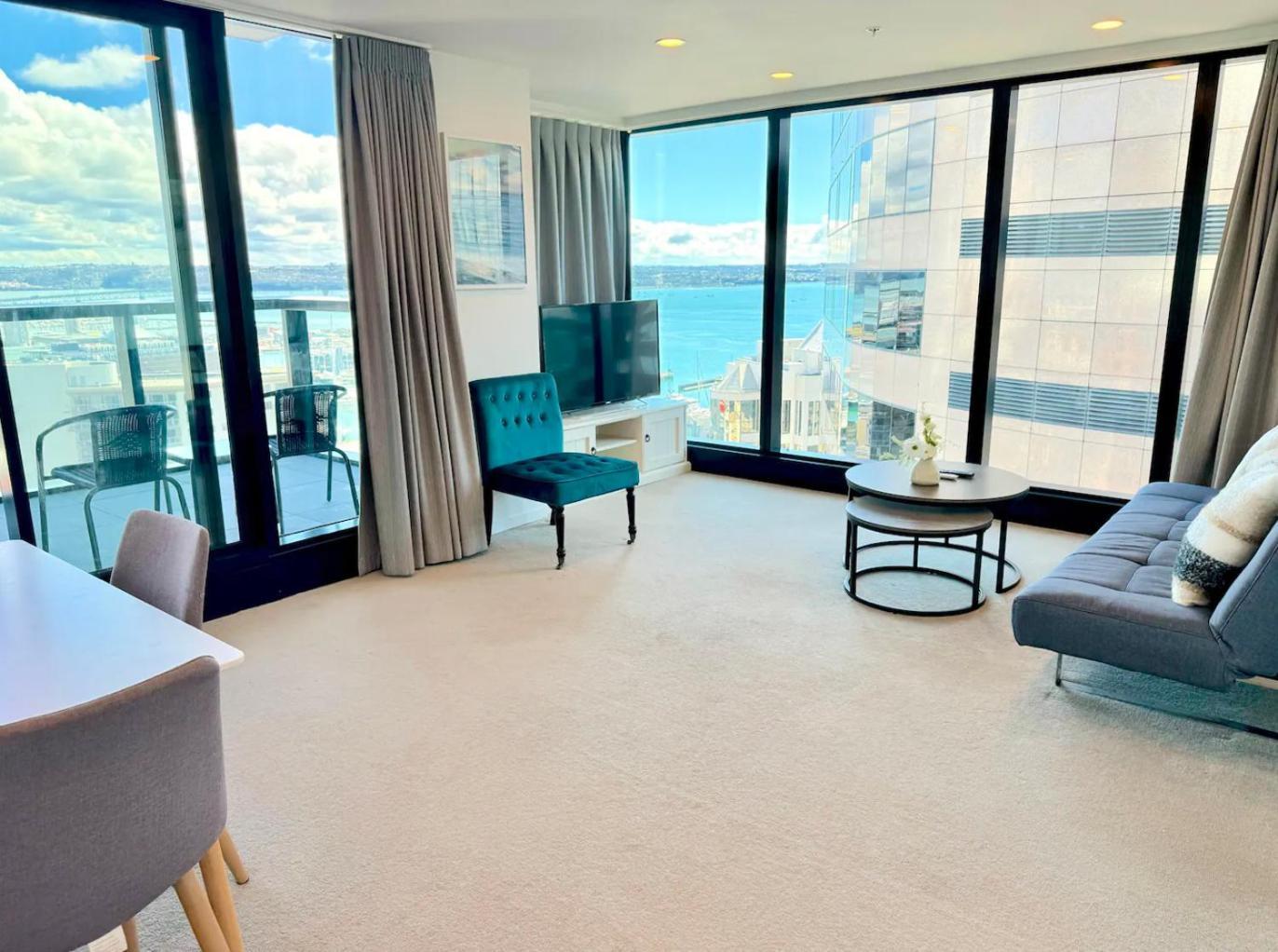 Gorgeous Seaview 2 Bedroom Apartment In Auckland Cbd エクステリア 写真