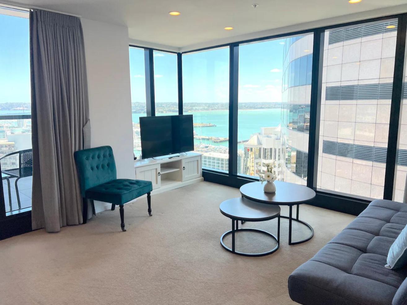 Gorgeous Seaview 2 Bedroom Apartment In Auckland Cbd エクステリア 写真