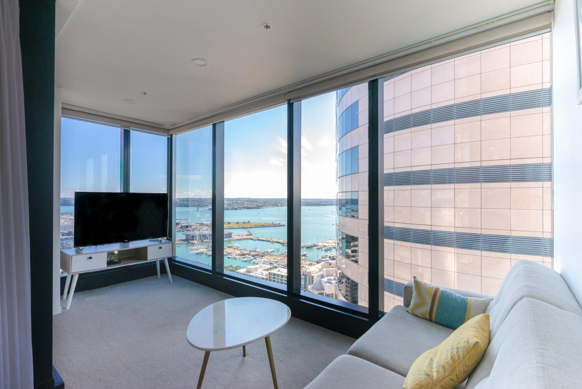 Gorgeous Seaview 2 Bedroom Apartment In Auckland Cbd エクステリア 写真